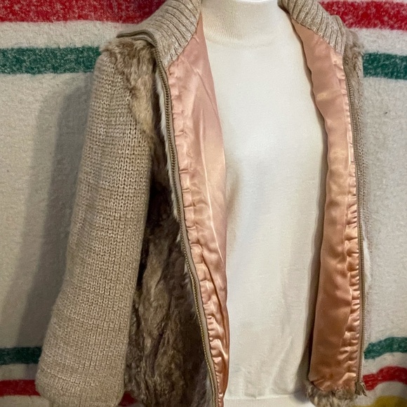 70’s real fur blend sweater - Picture 3 of 4